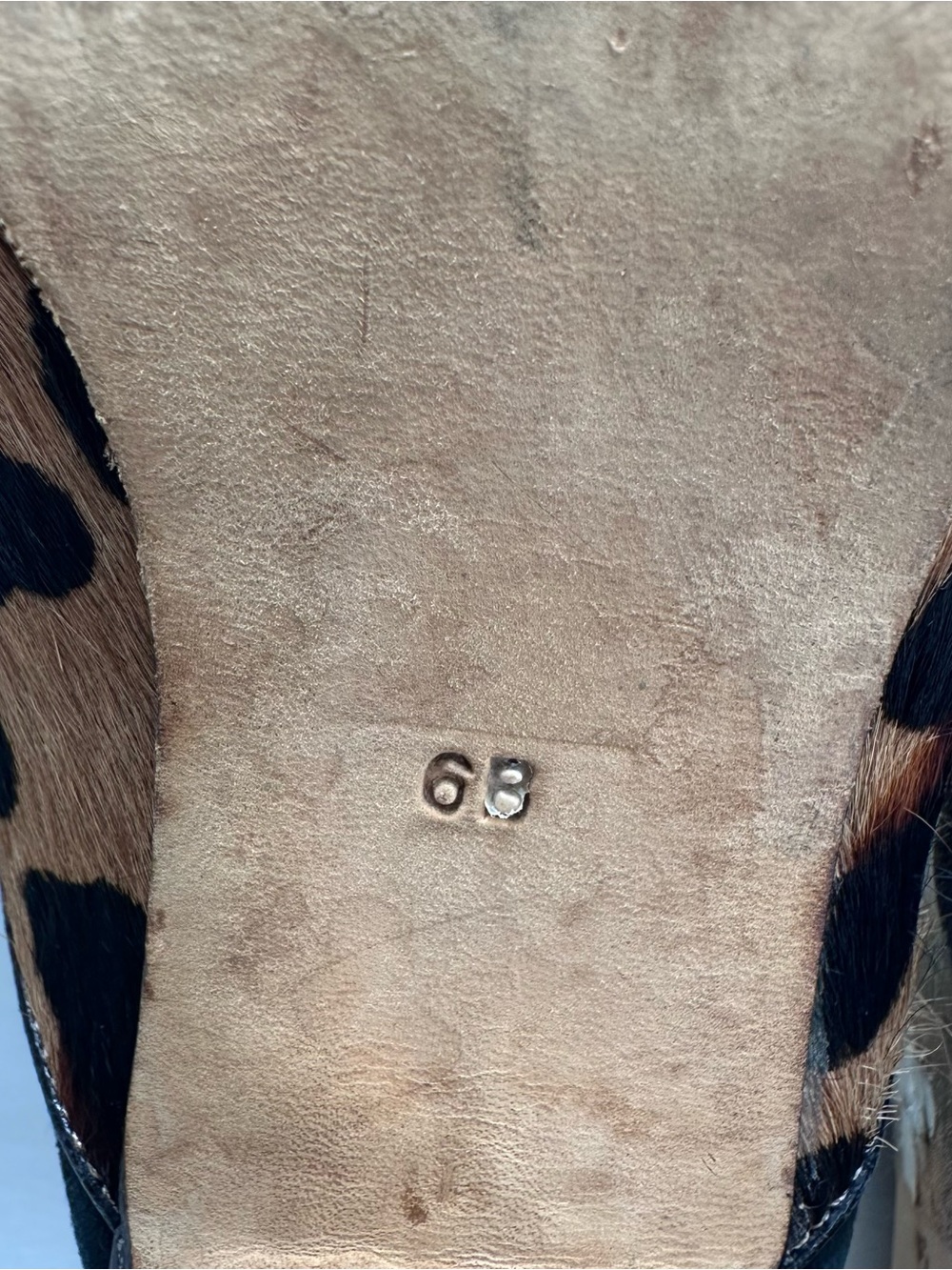 Cole Haan Leopard Print Mule Heels - Brown & Black - Picture 6 of 6
